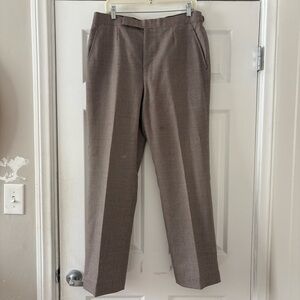 Vintage Custom Bespoke Neiman-Marcus Oxxford Clothes Herringbone Trousers